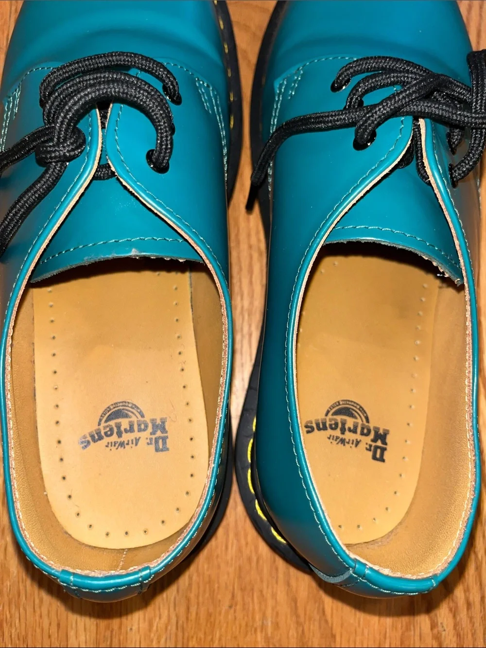 Doc Martens Teal Green 1461 Smooth Leather Oxfords